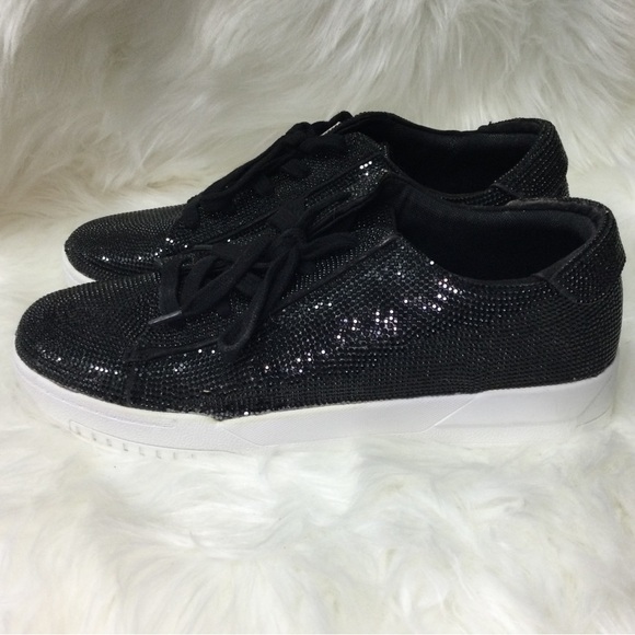 Jessica Simpson Silesta Sparkle Sneaker - Black - 9M - New w/o box - Picture 5 of 11